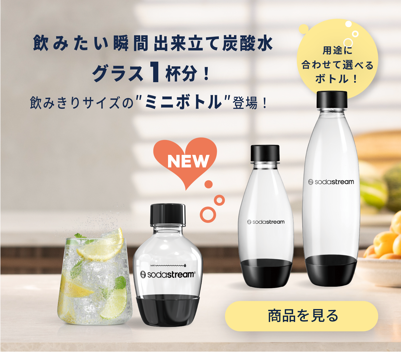 ミニボトル登場