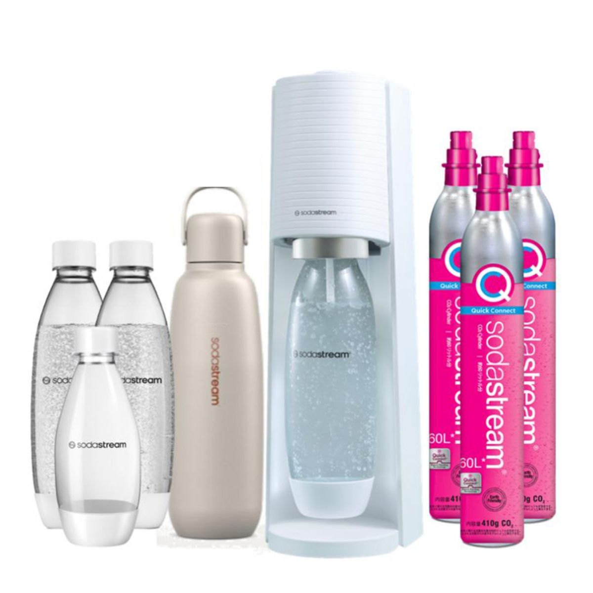 【美品】ソーダストリームSodaStream Terra ボトル付き ソーダストリーム SodaStream / 32%OFF+先着1万名/キャッシュバック