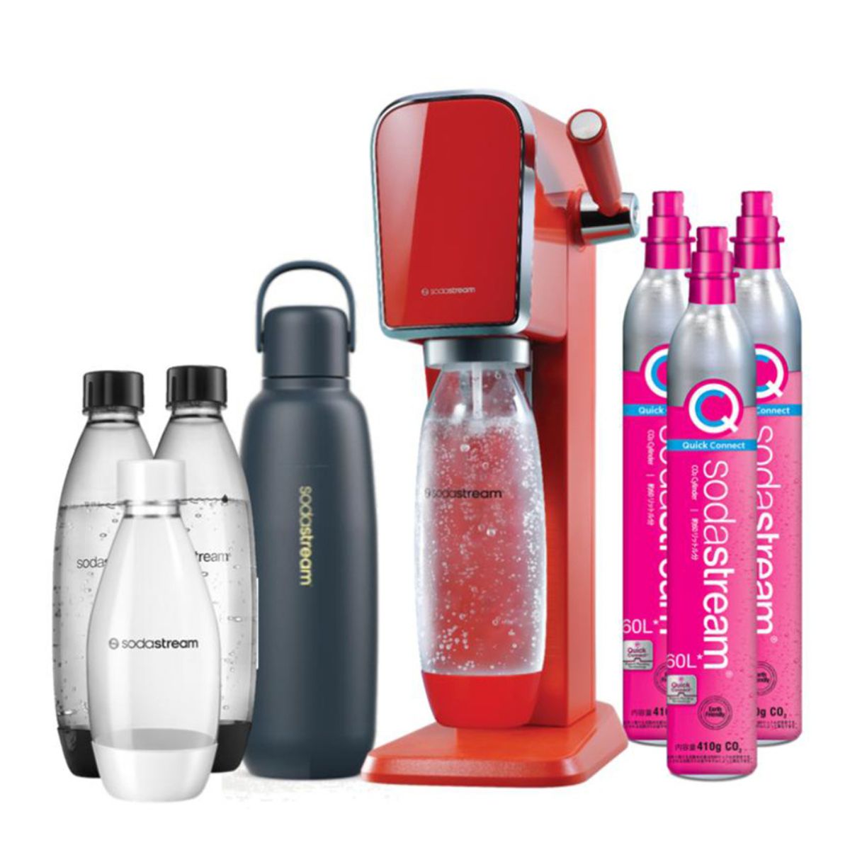 【定価:27,060円】贈答用 ソーダストリーム アート ステンレスボトル付 sodastream（ソーダストリーム） ART(アート)スターターキット