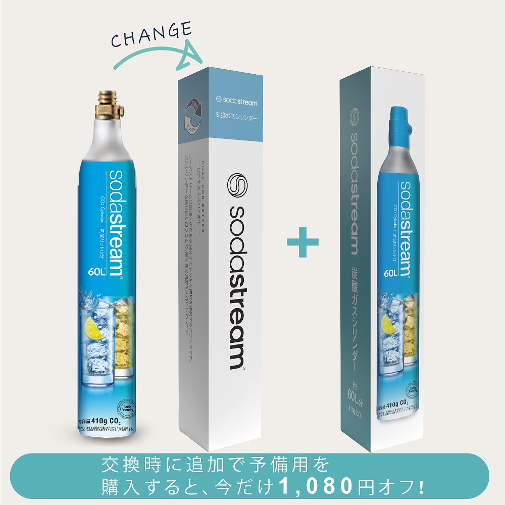 [今だけ1080円OFF] （交換用+予備用）交換時に同時購入で予備用ガスがお得