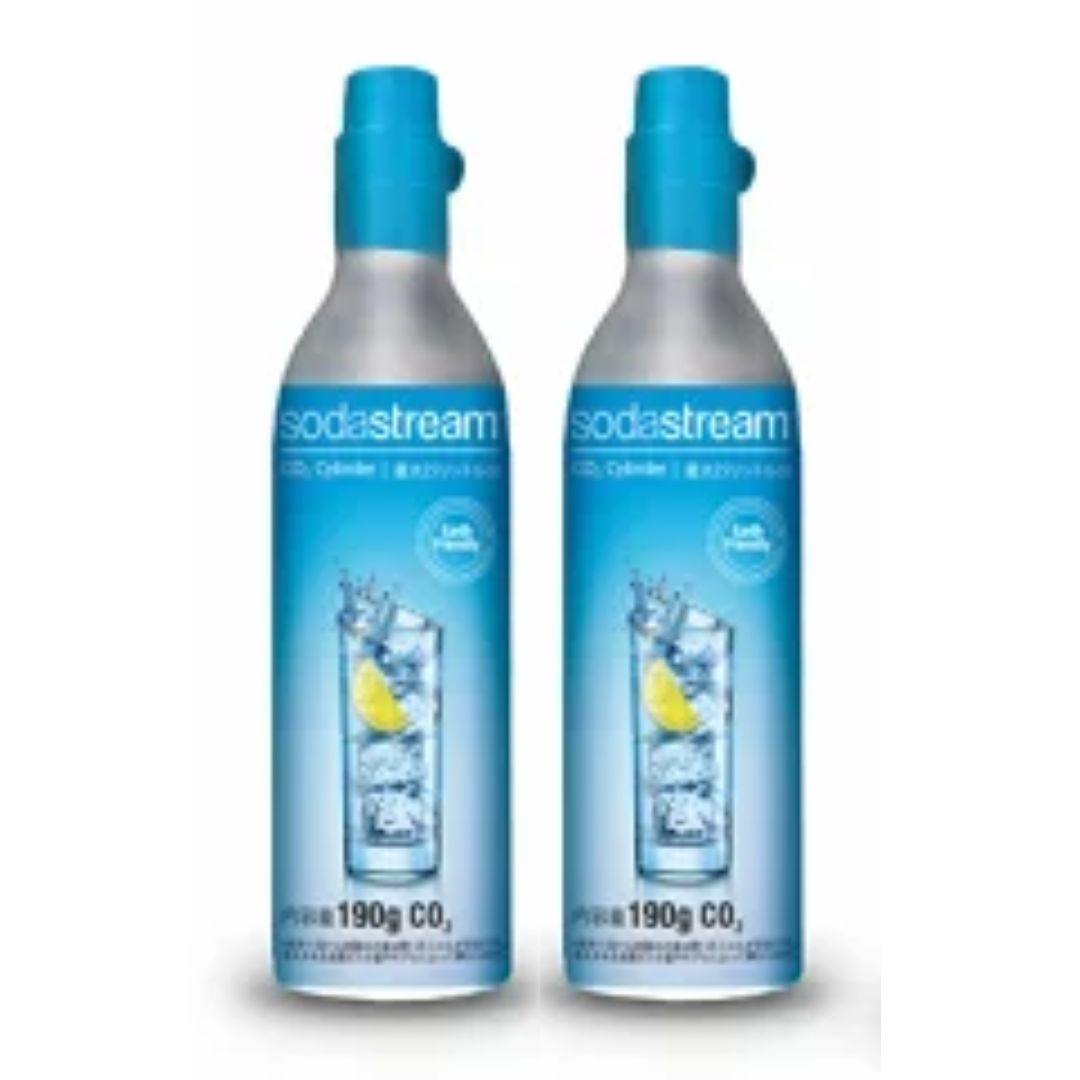 新品　未開封SodaStream Spirit メーカー+ CO2シリンダー2本 sodastream 【新規用】ソーダストリーム クイックコネクト ガス