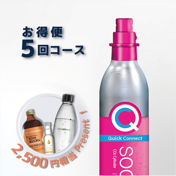 SodaStream ガスシリンダー 60L お得便 2本×5回分