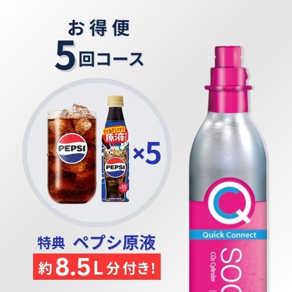 SodaStream ガスシリンダー 60L お得便 2本×5回分