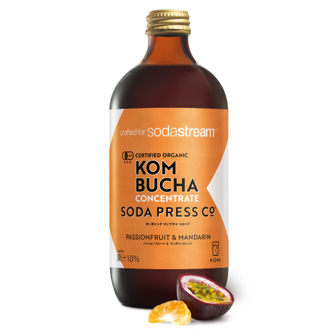 ソーダプレス シロップコンブチャ (パッションフルーツ&マンダリンオレンジ)