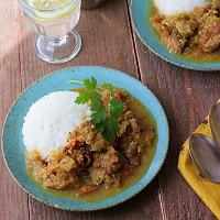 ソーダ煮込みのチキンカレー
