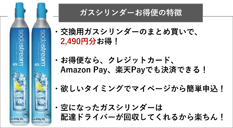 ★炭酸水メーカー★ソーダストリーム????ガスシリンダー空２本  ボトル大２本